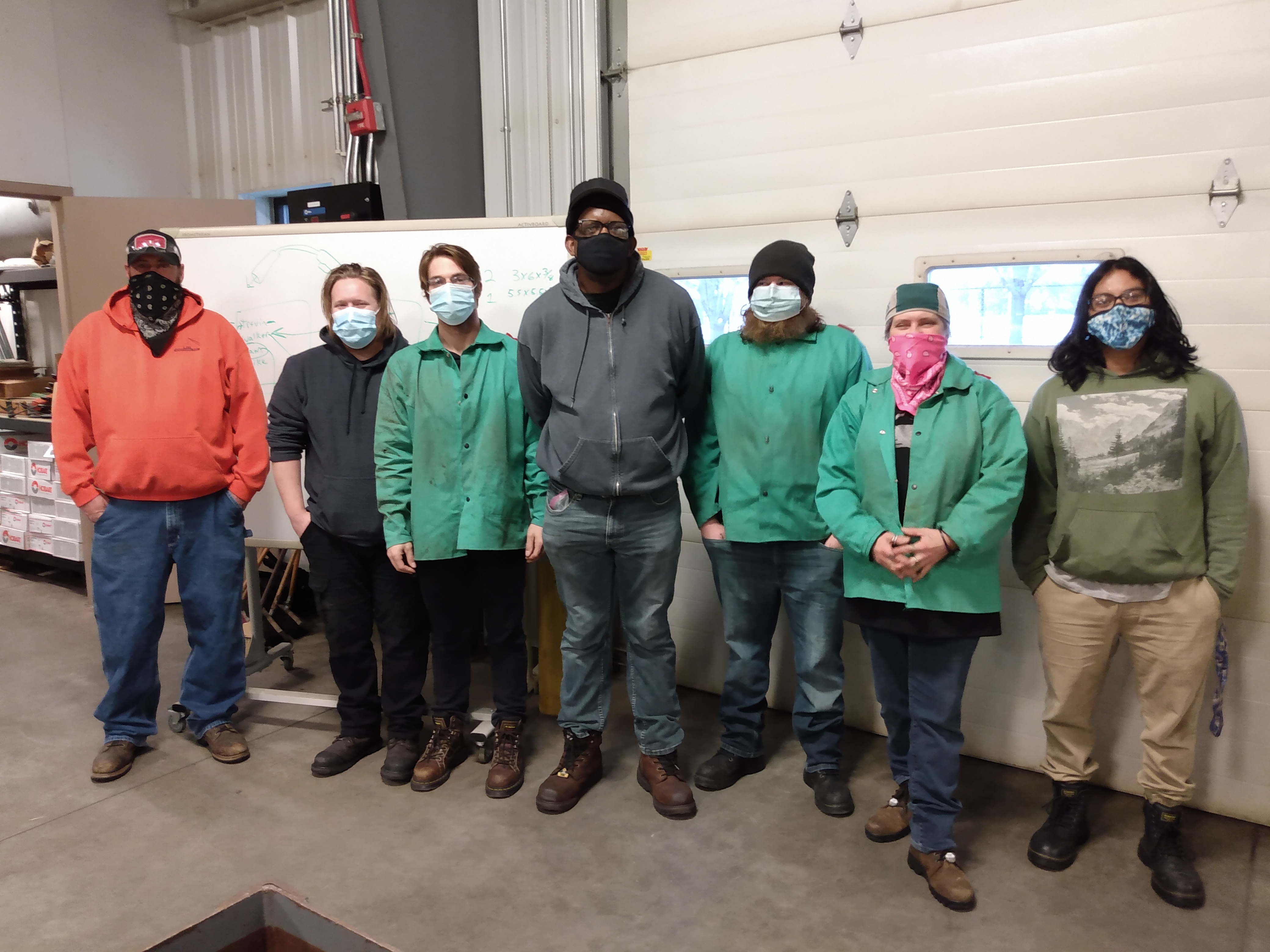 Welding class graduation