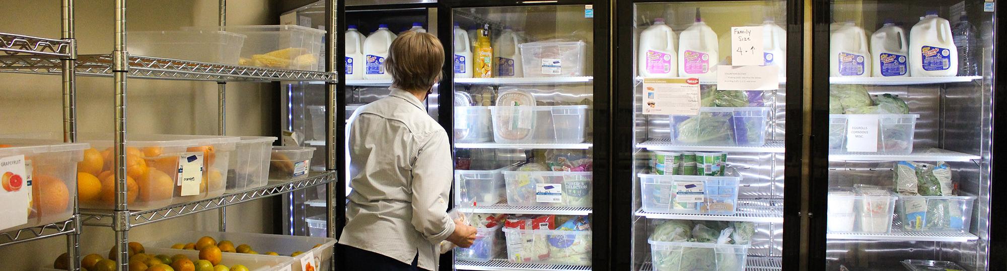 Grant funded refrigerators at The Salvation Army