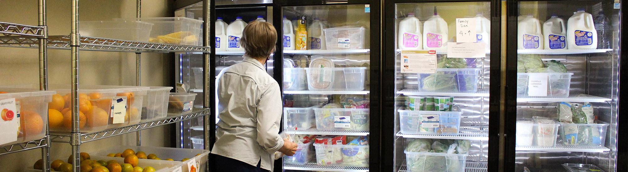 Grant funded refrigerators at The Salvation Army